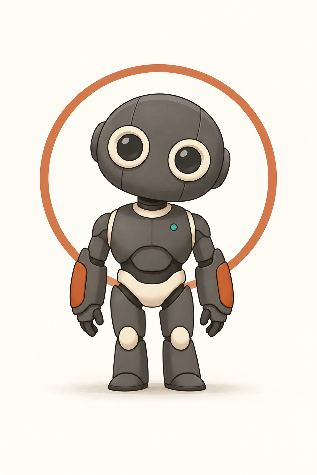 LOCK mascot, front view